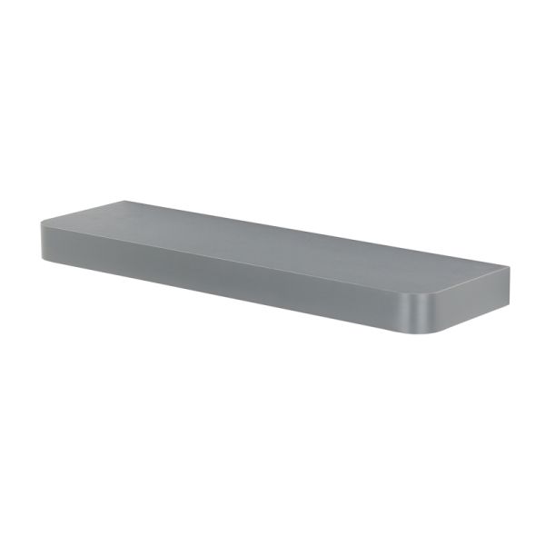 Trent Narrow Floating Shelf Kit - 500 x 145 x 38 mm - Matt Grey