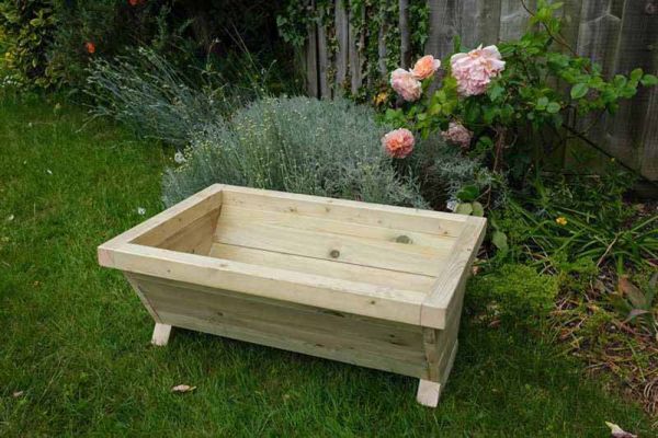 Trough Planter - Redwood - L52 x W73 x H31 cm