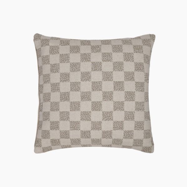 Erwin Cushion - Feather Filler - L50 x W50 x H1 cm - Beige/Ivory