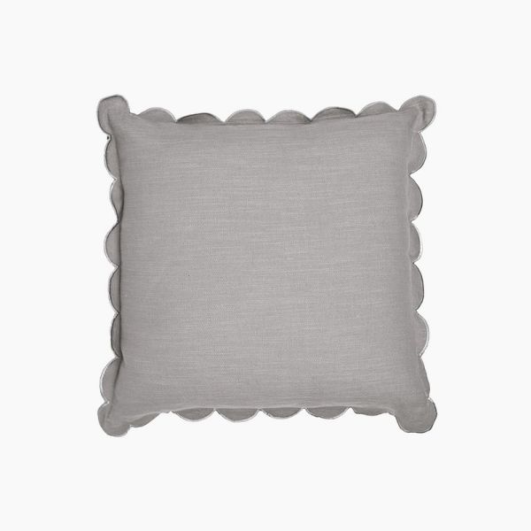 Elsie Cushion - Feather Filler - L50 x W50 x H1 cm - Grey