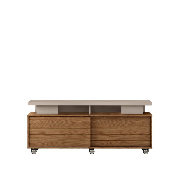 Widescreen TV Unit - MDP - 150 x 38.5 x 61.7 cm - Oak/Grey