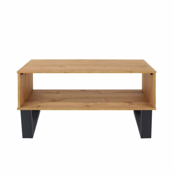 Open Coffee Table Antique Wax Finish