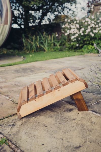 Valley Footstool - Timber - L50 x W30 x H30 cm - Garden Furniture - Fully Assembled