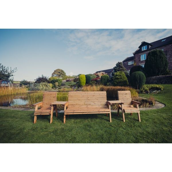 Valley 5 Seater Set - Timber - Fully Assembled