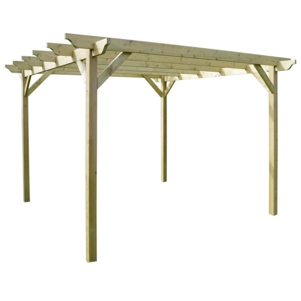 Garden Pergola - Wood - L180 x W180 x H270 cm - Light Green