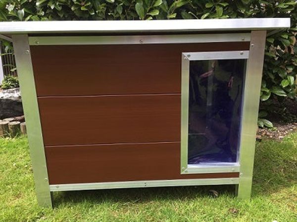 Kesgrave XXL dog kennel - L112.5 x W159 x H100 cm - Brown