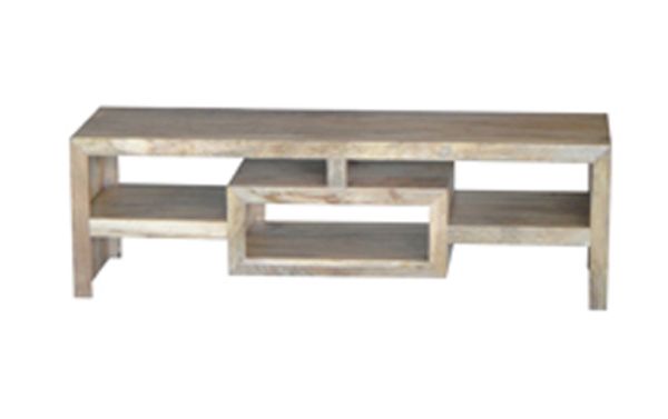 Yoga Large Plazma Unit - Mango Wood - L40 x W145 x H45 cm - Light Finish
