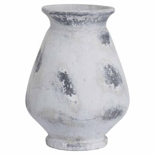 Naxos Large Antique White Vase - Ceramic - L32 x W32 x H43 cm - Stone