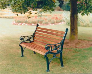 Edwardian Bench British Made, High Quality Cast Aluminium Garden Furniture - Wide Choice of Colours and Finishes Available